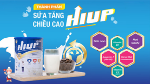 Thành phần sữa tăng chiều cao Hiup.
